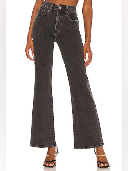 Pistola Stevie High Rise Wide Leg In Memento With Raw Hem, Size 29
